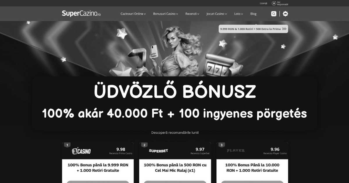 SuperCasino welcome bonus